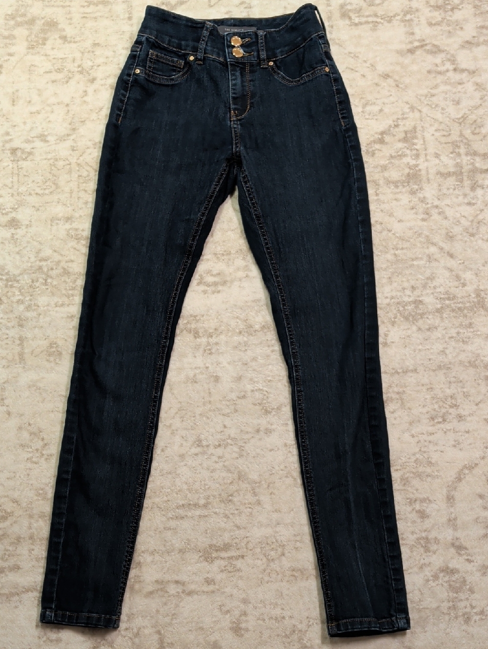 The Limited Dark Indigo High-Rise Skinny Jeans